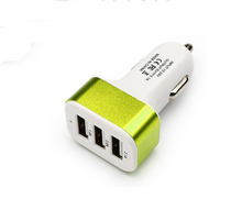 Load image into Gallery viewer, New 3USB car charger USB high-power universal car charger Square aluminum car charger
