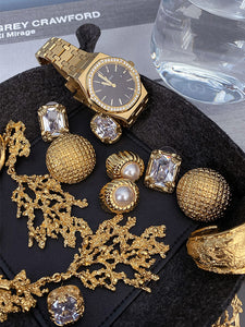 Retro Edging Gem Temperament Earrings Earrings Women