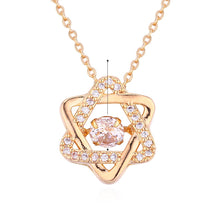 Load image into Gallery viewer, Zircon hexagram necklace
