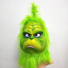Load image into Gallery viewer, Christmas Latex Green Mask Gift
