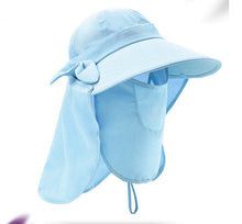 Load image into Gallery viewer, Sun Hats For Women Summer Sun Visor Hat With Big Heads Wide Brim Beach Hat Omnibearing UV Female Caps Face Neck Protection
