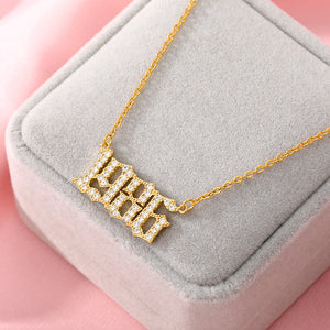 Year number necklace