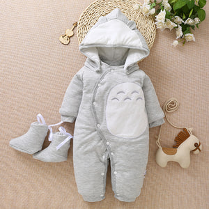 Children cotton baby clothes in the spring and autumn winter warm thick baby Jumpsuit newborn climb clothes clothes Kazakhstan