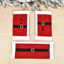 Load image into Gallery viewer, Christmas Decorations Pull Flannelette Refrigerator Handle Gloves
