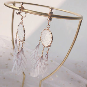 Dream catcher tassel earrings