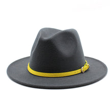 Load image into Gallery viewer, Woolen Hat Big Brimmed Hat Jazz Hat Felt Hat
