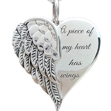 Load image into Gallery viewer, popular and versatile Heart Wing Necklace Lettering necklace
