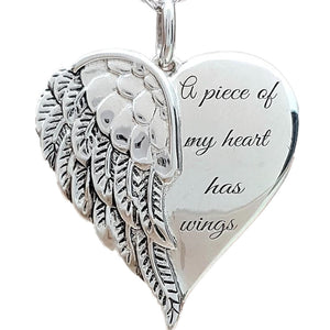 popular and versatile Heart Wing Necklace Lettering necklace
