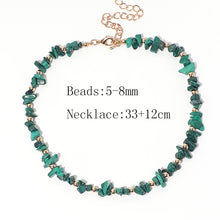 Load image into Gallery viewer, Irregular Turquoise Necklace Retro Simple Handmade Necklace
