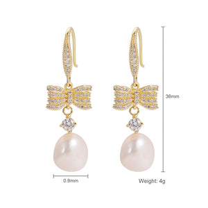 Korean Design Pearl Ear Acupuncture Earrings All-match