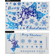 Load image into Gallery viewer, Christmas Elk Snowflake Sticker Decoration Glass Window Kids Room Christmas Wall Stickers Home Decals Decoration
