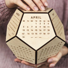 Load image into Gallery viewer, Wooden Calendar Dodecahedron Christmas Gift

