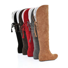 Load image into Gallery viewer, Over-the-knee boots plus size warm snow boots
