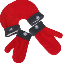 Load image into Gallery viewer, 3pcs/set Couple Lovers Gloves Polar Fleece Sweethearts Thicken Winter Warm Lining Glove Christmas Gift Lovers Mittens
