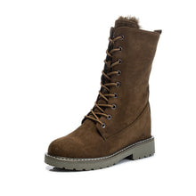 Load image into Gallery viewer, Warm Cotton Shoes And Velvet Lace Up Tide Shoes
