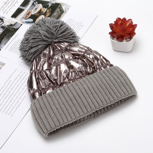 All-match thick woolen hat, ladies warm hat, knitted hat