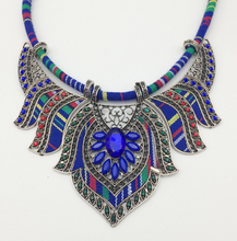Load image into Gallery viewer, Ethnic Style Necklace Colorful Braided Rope Diamond Necklace
