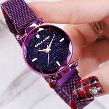 Load image into Gallery viewer, Starry female watch magnet watch
