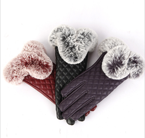 New Ladies imitation fur gloves