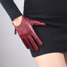 Load image into Gallery viewer, Fringed zipper short gloves
