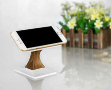 Load image into Gallery viewer, Wood Grain Desktop Mobile Phone Wireless Charger
