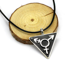 Load image into Gallery viewer, triangle pendant necklace

