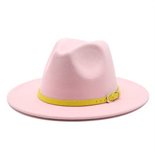 Load image into Gallery viewer, Woolen Hat Big Brimmed Hat Jazz Hat Felt Hat
