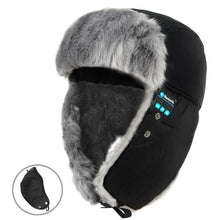 Load image into Gallery viewer, Bluetooth Winter Bomber Hat
