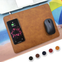 Load image into Gallery viewer, Wireless Phone Charger Mouse Pad Charging Mat Qi
