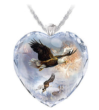 Load image into Gallery viewer, Crystal Pendant Bird Necklace Animal Necklace
