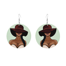 Load image into Gallery viewer, Printed Wooden Earrings Earrings

