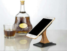 Load image into Gallery viewer, Wood Grain Desktop Mobile Phone Wireless Charger
