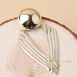 Fashion Hollow Geometric Earrings Personality Metal Earrings