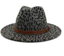 Load image into Gallery viewer, New leopard fur hat in autumn and winter jazz hat
