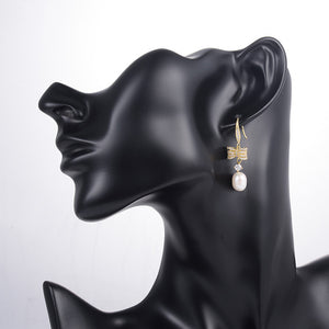 Korean Design Pearl Ear Acupuncture Earrings All-match