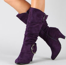 Load image into Gallery viewer, Belt buckle mid boots
