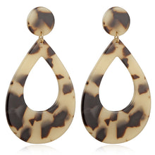 Load image into Gallery viewer, Leopard Earrings acrylic circle geometric Earrings
