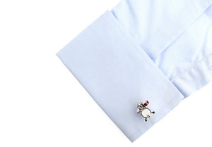 Musical drum set cufflinks
