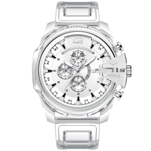 Plastic Ladies And Men Waterproof Tape Quartz Watch