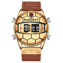 Load image into Gallery viewer, Mens Large Dial Roller Scale Sports Waterproof Steel Band Watch
