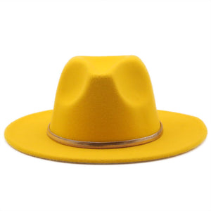 Fashion Autumn And Winter New Men's And Women's Woolen Top Hat Jazz