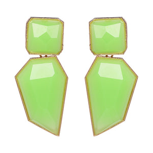 Exaggerated geometric earrings
