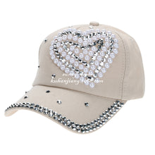 Load image into Gallery viewer, Love Cap With Pearls And Diamonds
