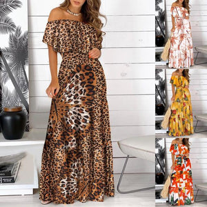 Fashion One-Neck Waist Dress