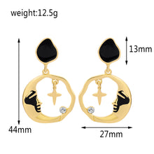 Load image into Gallery viewer, Fashion Earrings Round Moon Star Earrings
