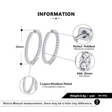 Load image into Gallery viewer, S925 Sterling Silver Earrings Female Inlaid Full Diamond Light Luxury Earring Ear Buckle
