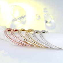 Load image into Gallery viewer, S925 Sterling Silver Earrings Female Inlaid Full Diamond Light Luxury Earring Ear Buckle
