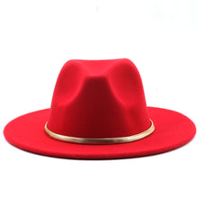 Load image into Gallery viewer, Fashion Autumn And Winter New Men&#39;s And Women&#39;s Woolen Top Hat Jazz
