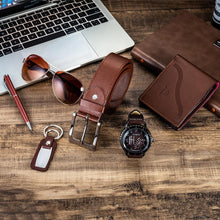 Load image into Gallery viewer, Watch Wallet Sunglasses Belt Gift Box Set For Men
