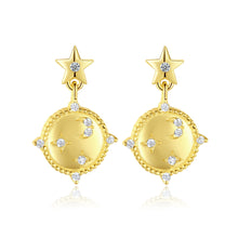 Load image into Gallery viewer, S925 Silver Earrings Female Temperament Planet Earrings
